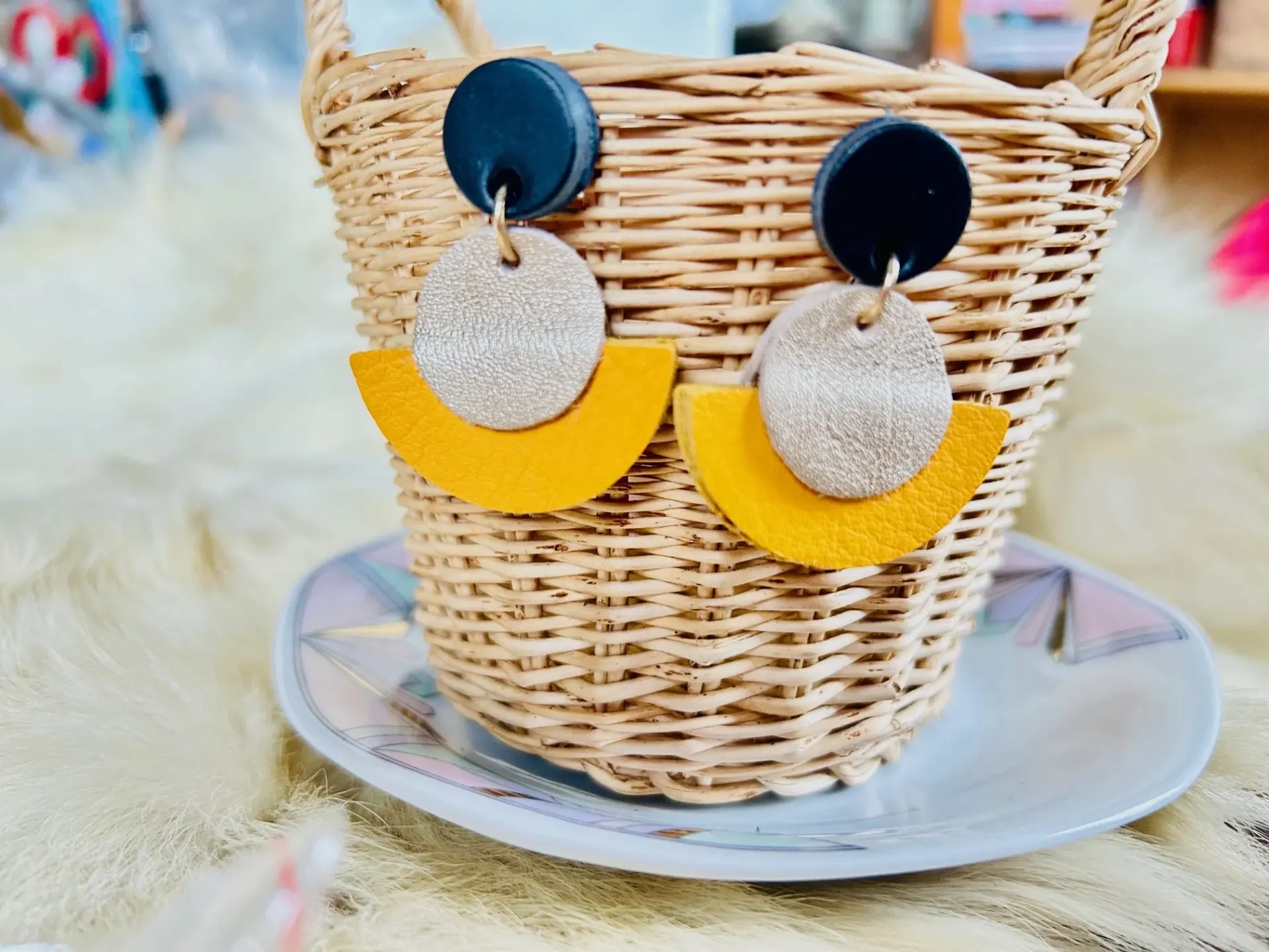 Boucles d'oreilles demi lune