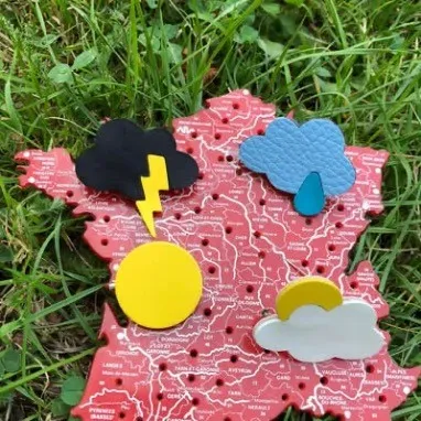 4 broches "météo intérieure"